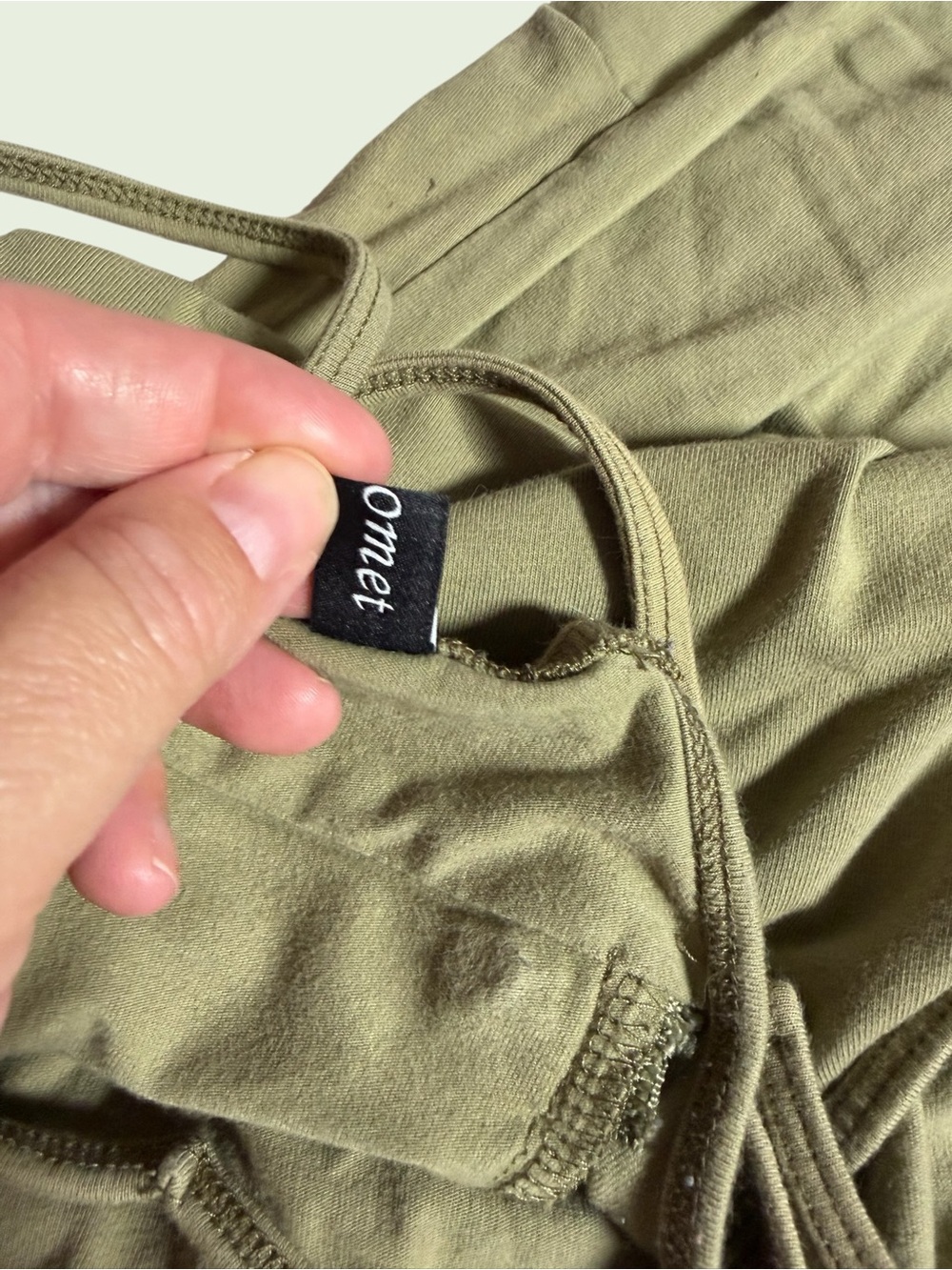 Olive Green Cozy Stretchy Lightweight Jumpsuit in M - Picture 5 of 9